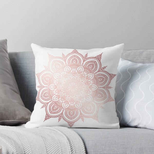 Item preview, Rose gold floral mandala designed and sold by felinefeelings.