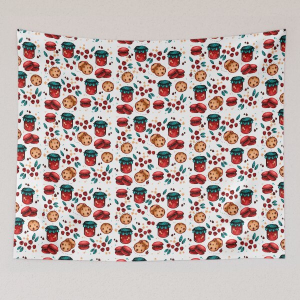 Item preview, Adorable rasberry themed pattern designed and sold by HibiscusHeron.