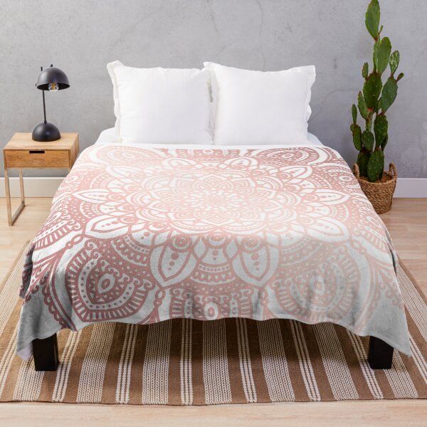 Item preview, Rose gold floral mandala designed and sold by felinefeelings.