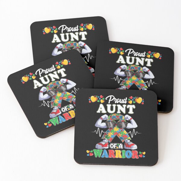 Item preview, Autistic Ribbon Puzzle Aunt Of Autism Awareness Warrior designed and sold by JacquelineEl.