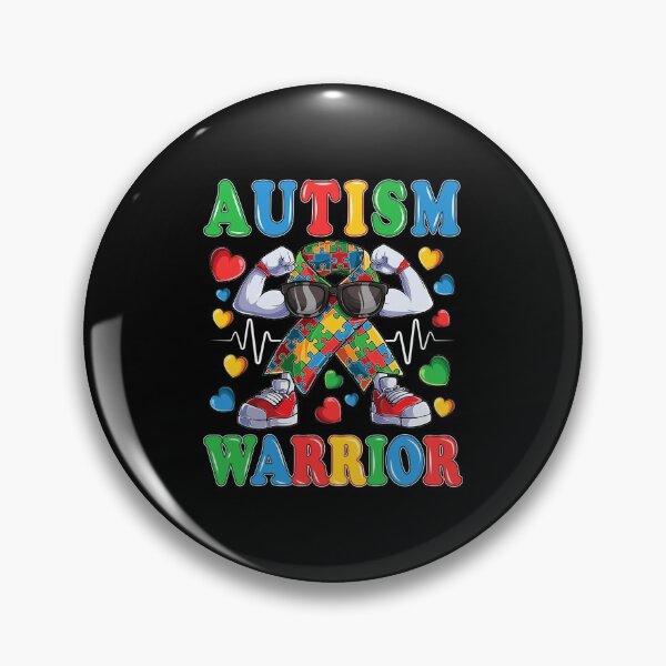 Item preview, Autistic Ribbon Puzzle Autism Awareness Warrior designed and sold by JacquelineEl.