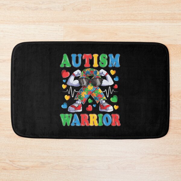 Item preview, Autistic Ribbon Puzzle Autism Awareness Warrior designed and sold by JacquelineEl.