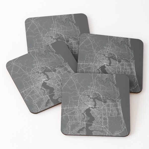 Item preview, Jacksonville minimalistic map monochrome dark gray designed and sold by softlycarol.
