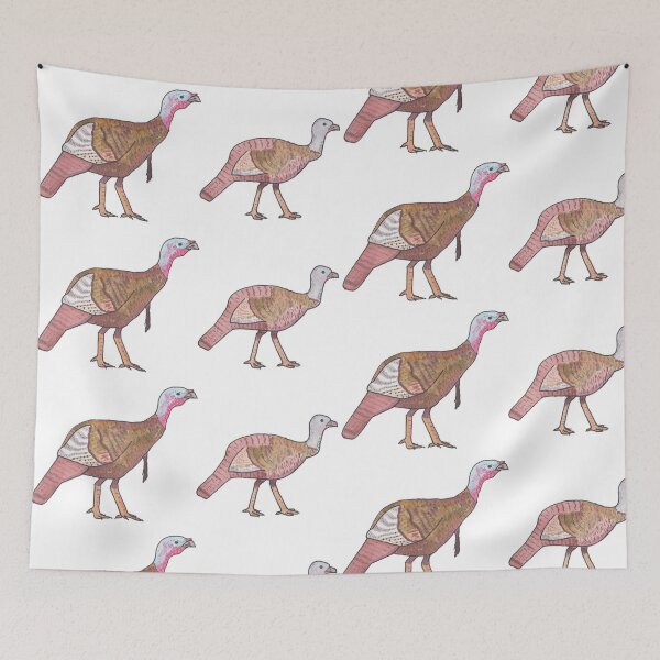 Item preview, Wild Turkey bird species watercolor bird art designed and sold by TheWaterBirds.