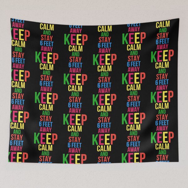 Item preview, Keep Calm And Stay 6 Feet Away - Covid 19 designed and sold by sasijaya.
