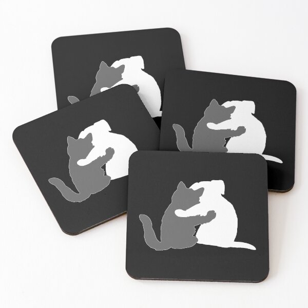Item preview, You and Me, Pet Pals - Grey and White designed and sold by Sweetie Spicy.