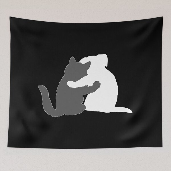 Item preview, You and Me, Pet Pals - Grey and White designed and sold by Sweetie Spicy.