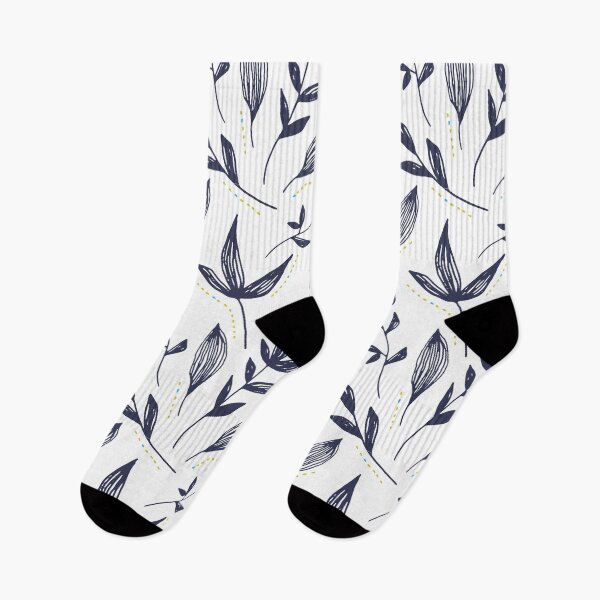 Item preview, Floral Blue Pattern designed and sold by Elykia Design.