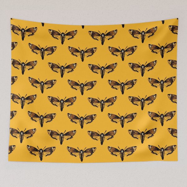 Item preview,  Death's Head Hawkmoth on Yellow designed and sold by Paisley Yazel.