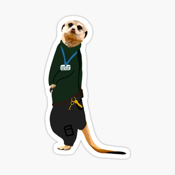 Vista previa del artículo con la obra «Los animales como cuidadores del zoológico: suricatas», diseñado y vendido por thezoogirl.