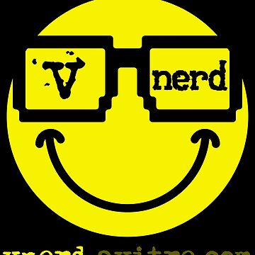 Artwork thumbnail, V-Nerd Logo - Veritable nerd smiley with geek glasses by v-nerd