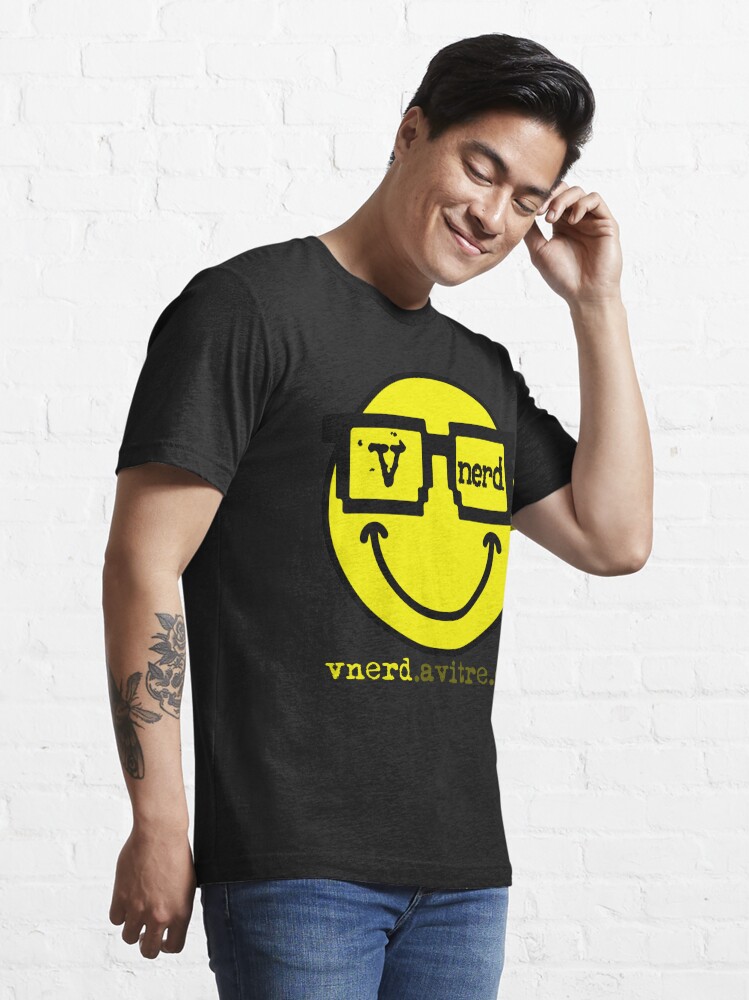 Thumbnail 3 of 7, Essential T-Shirt, V-Nerd Logo - Veritable nerd smiley with geek glasses designed and sold by v-nerd.