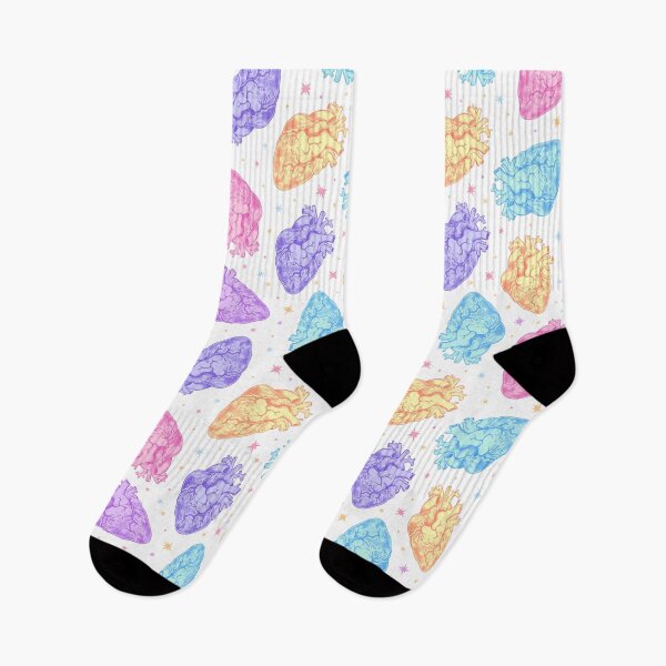 Item preview,  Pastel Anatomical Hearts Scatter on White designed and sold by Paisley Yazel.