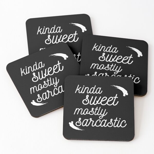 Item preview, Kinda Sweet Mostly Sarcastic Gift Men Women White designed and sold by yasmh.