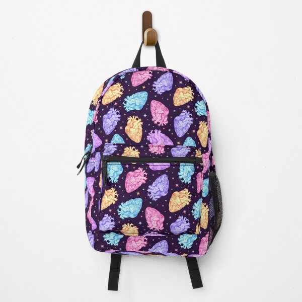 Item preview,  Pastel Anatomical Hearts Scatter on Black designed and sold by Paisley Yazel.
