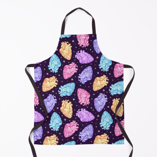 Item preview,  Pastel Anatomical Hearts Scatter on Black designed and sold by Paisley Yazel.