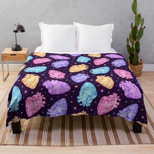 Item preview, Pastel Anatomical Hearts Scatter on Black designed and sold by Paisley Yazel.
