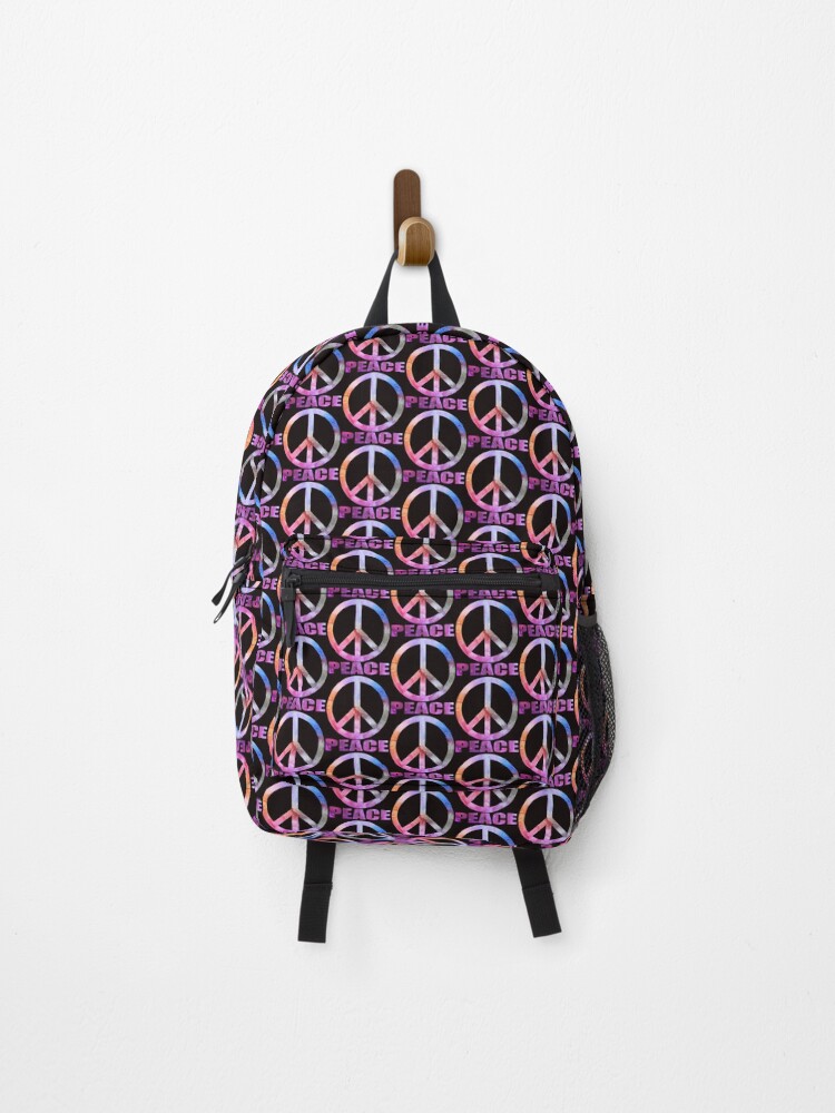 Thumbnail 1 of 3, Backpack, Peace Sign  designed and sold by RoosterSynd.