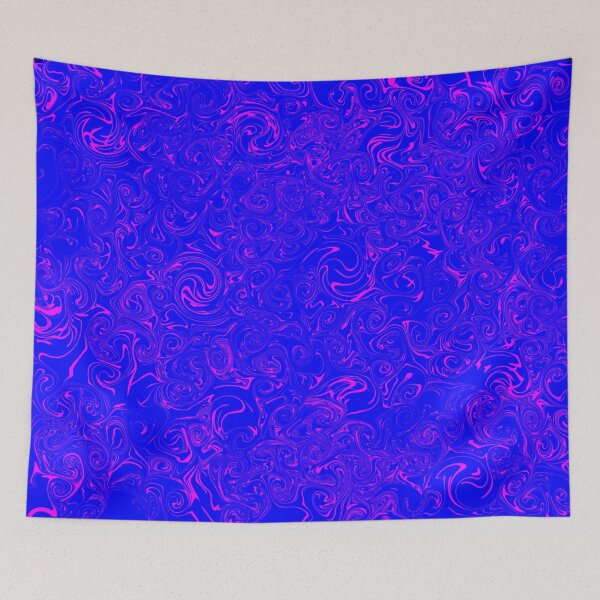 Item preview, Groovy Trance Swirls Aesthetic Glitch Hippie Art (Electric Blue and Hot Pink) designed and sold by Cosmic-Ferret.