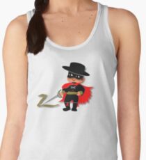 Retro Kid Billy features the legendary Zorro Women's Tank Top