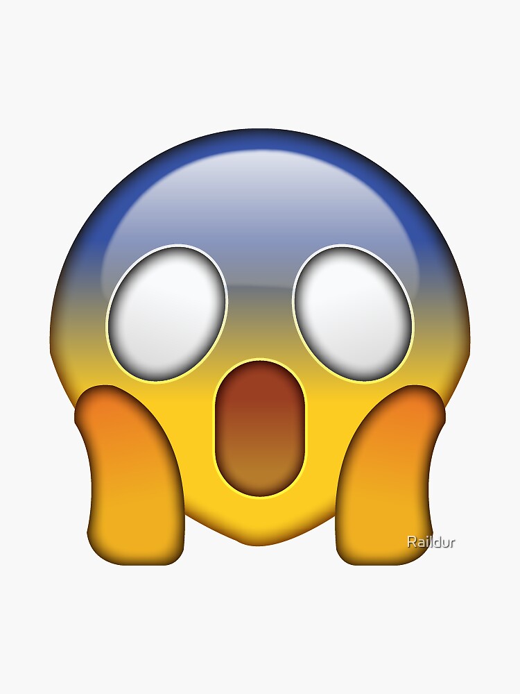 OMG Face Emoji Sticker by Raildur
