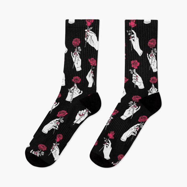 Item preview,  Hands Holding Red Roses on Black designed and sold by Paisley Yazel.