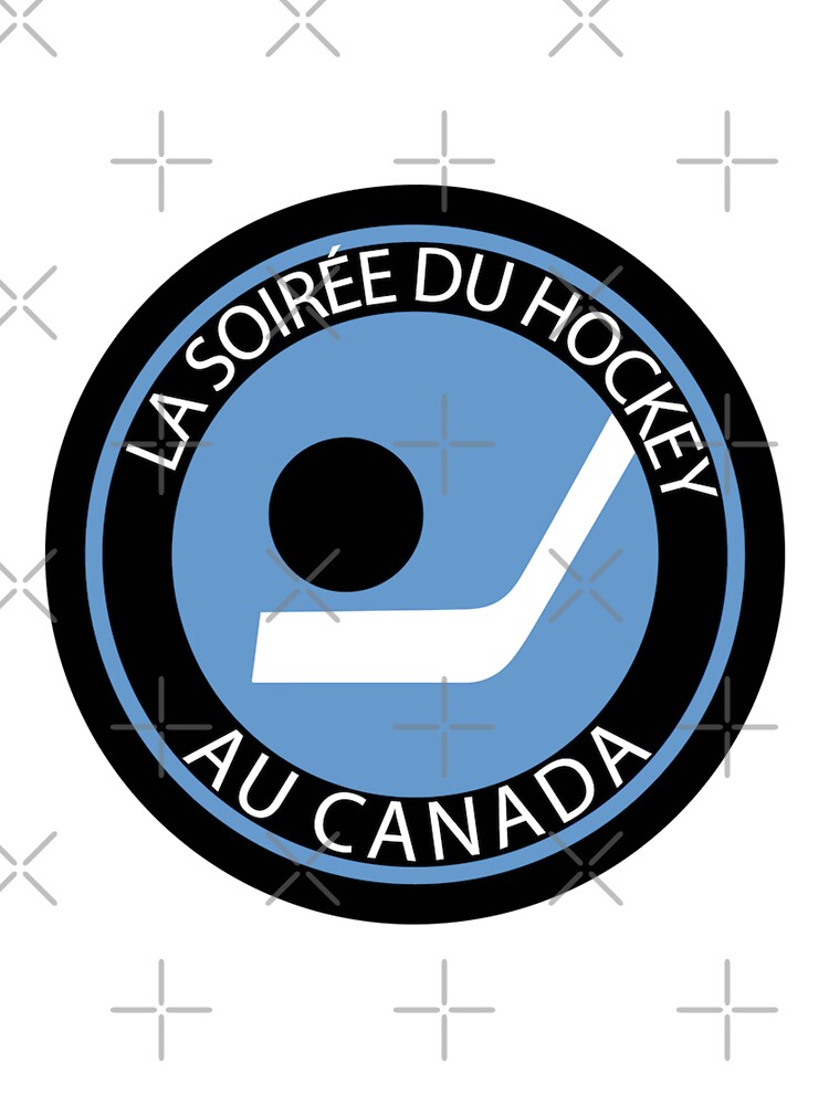 Hockey Night In French Multilingual Vintage retro iconic Quebec  Province Canada parody ice puck Canadian Kids T-Shirt