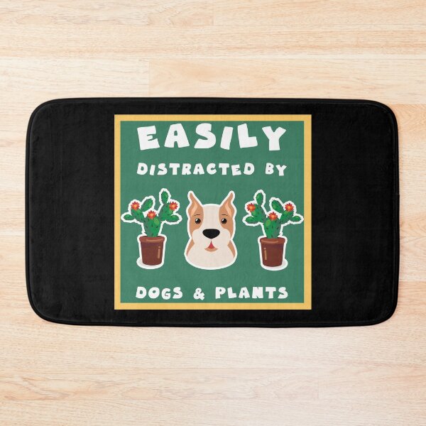 Item preview, easily distracted by dogs and plants designed and sold by GoranDesign.