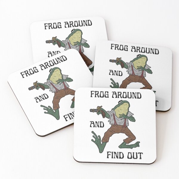 Item preview, FROG AROUND AND FIND OUT - Black Text designed and sold by Nico Del G.