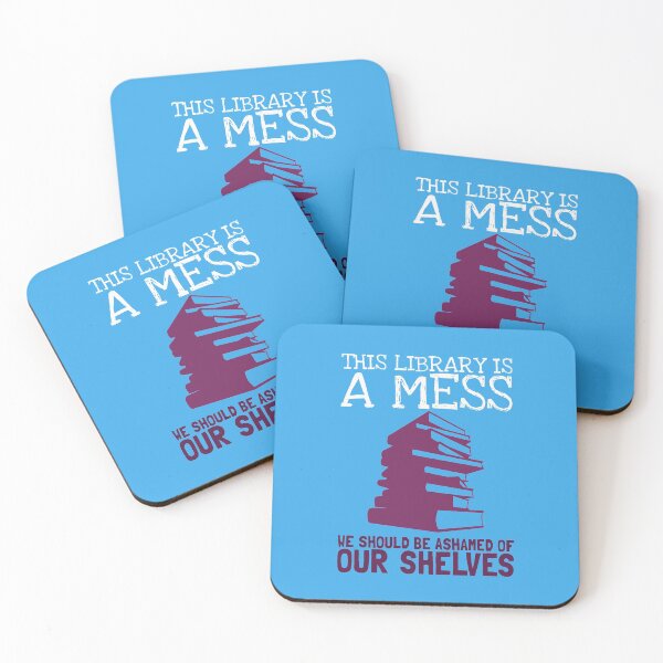 Item preview, We Should Be Ashamed of Our Shelves Library Pun designed and sold by TrndSttr.
