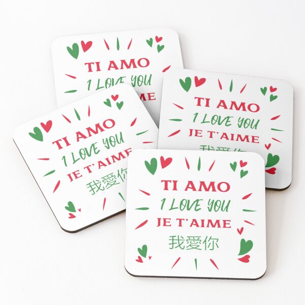 Item preview, I love you in four languages of the world  designed and sold by The best online style shop.