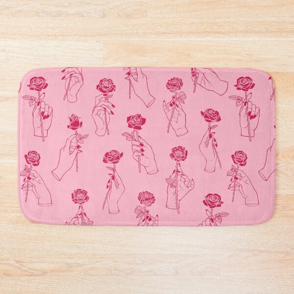 Item preview,  Hands Holding Pink Roses Countour on Pink designed and sold by Paisley Yazel.
