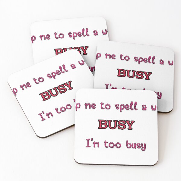 Item preview, Too Busy designed and sold by Gypsophilia.