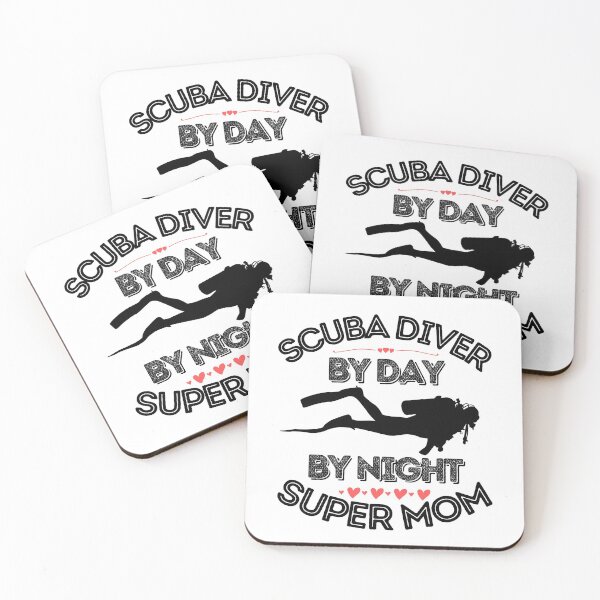 Item preview, Scuba Diver By Day, Super Mom By Night designed and sold by StudioAquaLumos.