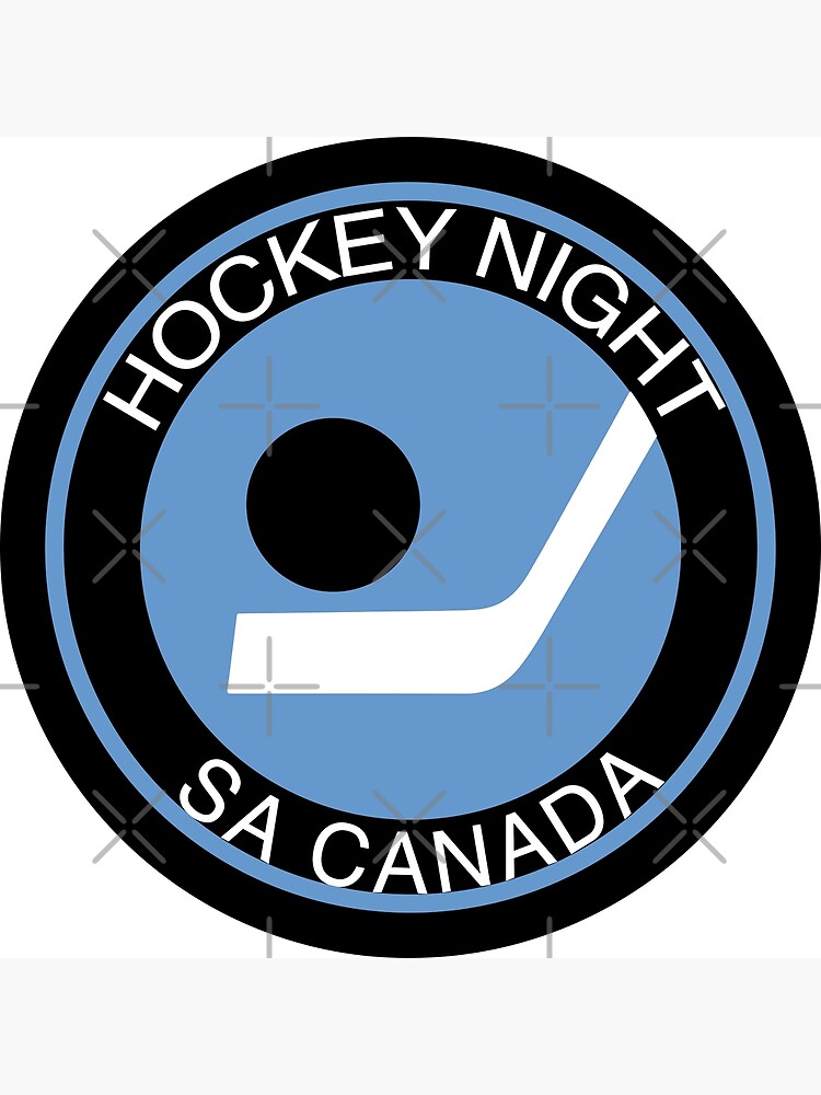 "Hockey Night In Tagalog logo. Multilingual . Vintage retro iconic
