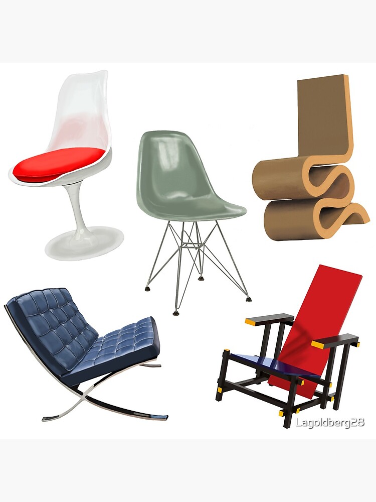 Famous Chairs Pattern Art Print