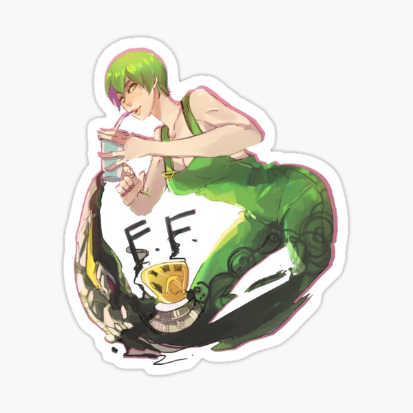 JOJO's Bizarre Adventure Part.6 Stone Ocean Deco Sticker Jotaro Kujo Japan  rare