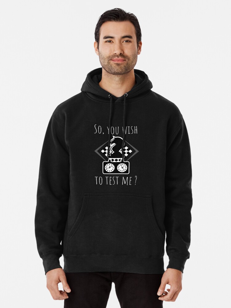 Thumbnail 1 of 5, Pullover Hoodie, So you wish to test me? designed and sold by Lifepassiongift.