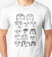 face collage Slim Fit T-Shirt