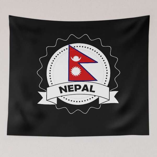 Item preview, Nepal Emblem-Badge-Flag designed and sold by Gina-Driada.