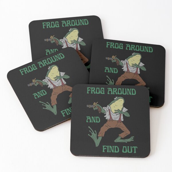 Item preview, FROG AROUND AND FIND OUT - Green Text designed and sold by Nico Del G.