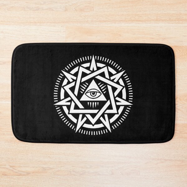 Item preview, Twin Seven Pointed Fairy star Heptagram Septogram All Seeing Eye designed and sold by SpreadForSatan.