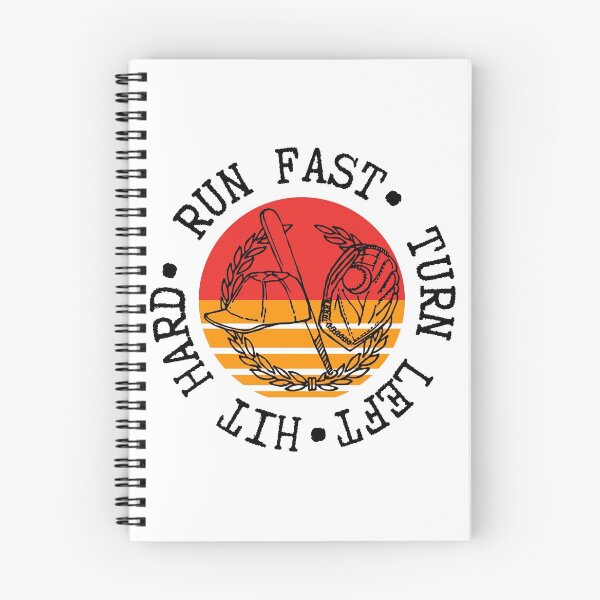 Item preview,  Hit Hard Run Fast Turn Left- Baseball Funny designed and sold by Vibing-Right.