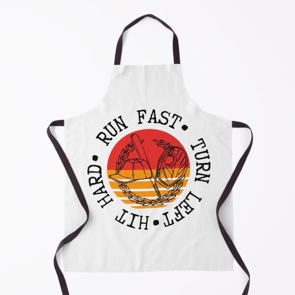 Item preview, Hit Hard Run Fast Turn Left- Baseball Funny designed and sold by Vibing-Right.