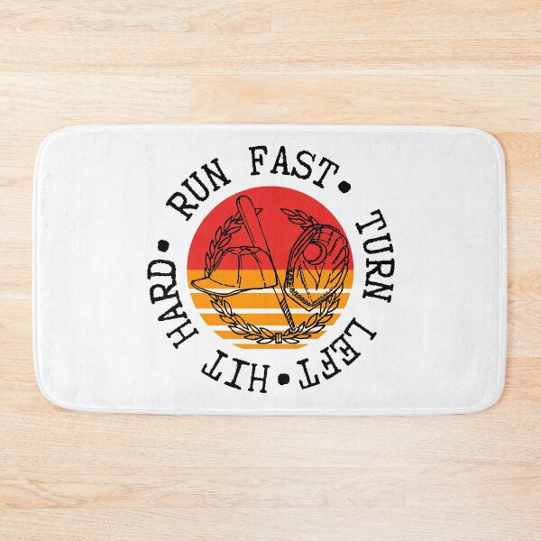 Item preview,  Hit Hard Run Fast Turn Left- Baseball Funny designed and sold by Vibing-Right.