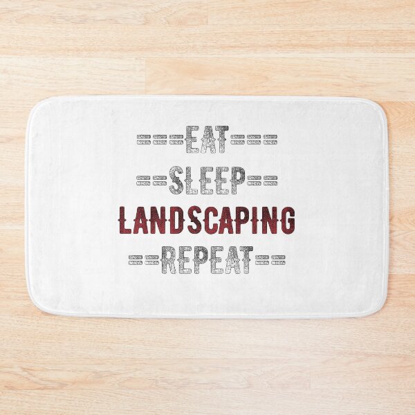 Item preview, Landscaper Gift - Eat Sleep Landscaping Repeat  - Distressed Text Design designed and sold by TrndSttr.