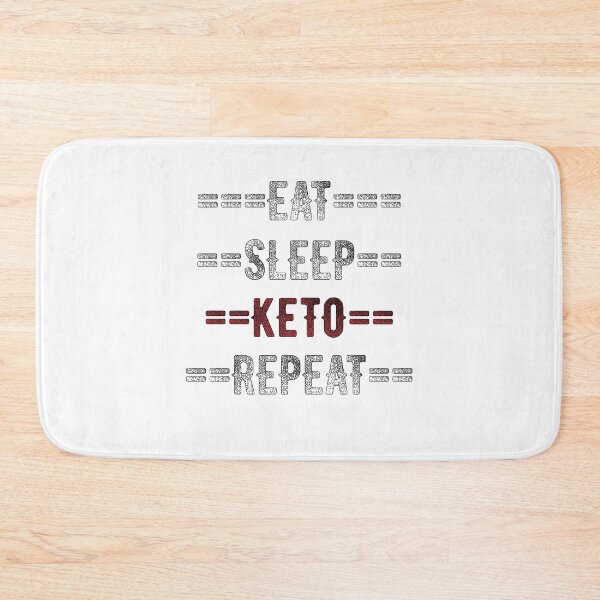 Artikelvorschau, Keto Diet Gift - Eat Sleep Keto Repeat - Distressed Text Design entworfen und verkauft von TrndSttr.