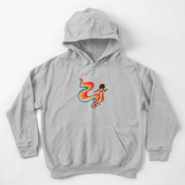 Rainbow Skater Kids Pullover Hoodie
