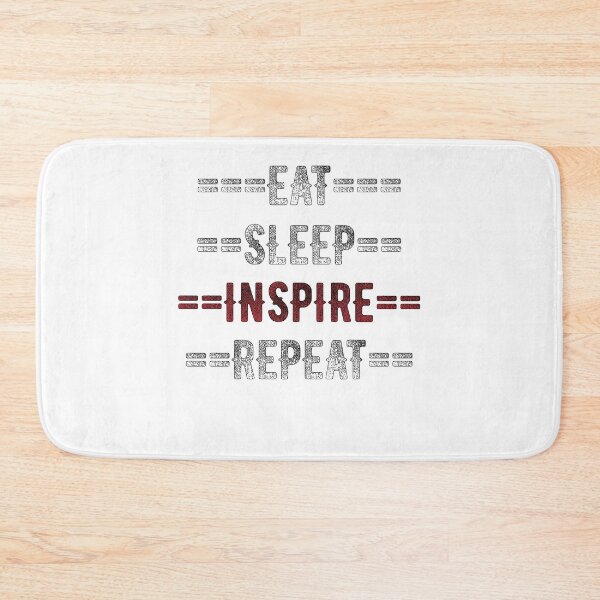 Item preview, Inspiration Gift - Eat Sleep Inspire Repeat  - Distressed Text Design designed and sold by TrndSttr.
