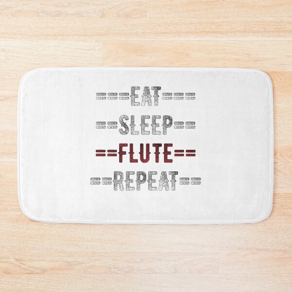 Item preview, Flutist Gift - Eat Sleep Flute Repeat - Distressed Text Design designed and sold by TrndSttr.